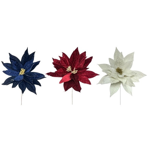 Poinsettia - Oversized Velvet , 3 Color Options