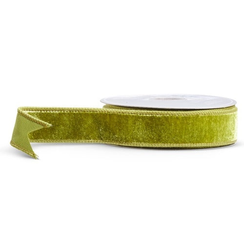 Velvet Ribbon - Apple Green