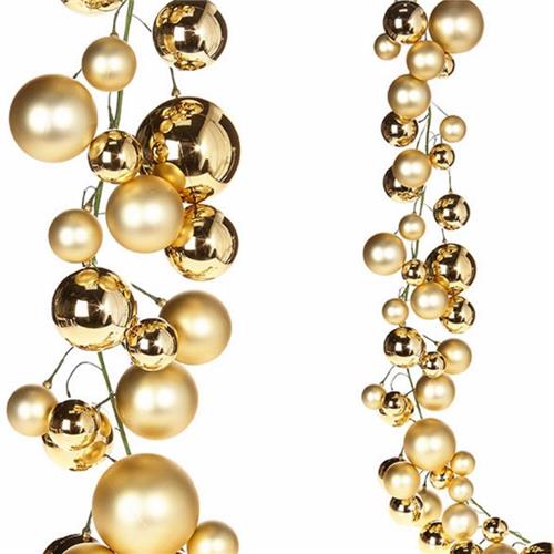 4' Gold Ball Garland