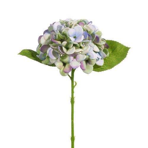 Hydrangea Stem - Green/Purple