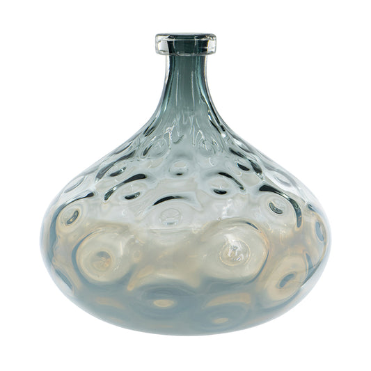 Ombre Dimple Glass Vase