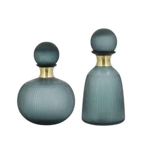 Grey/Teal Bottle with Ball Lid, 2 Size Options