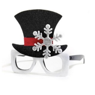 Christmas Snowman Glasses