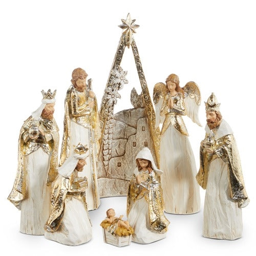 Nativity, Set of 8 - "Oh Night Divine"