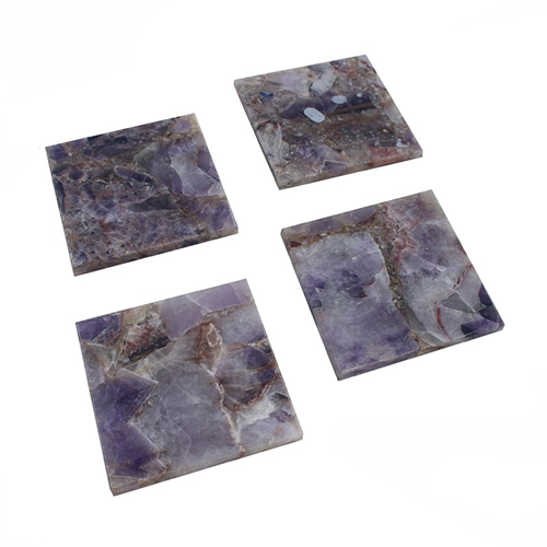 Agate Coasters - Amethyst Set of 4