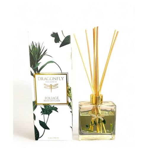 Dragonfly Fragrances Foliage Reed Diffuser - White Pear + Bamboo