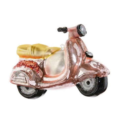 Vespa Ornament - Blush & Glitter