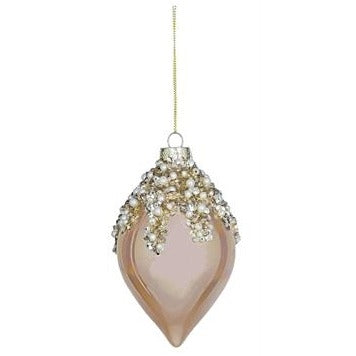 Sequin Cap Pearlized Ornament