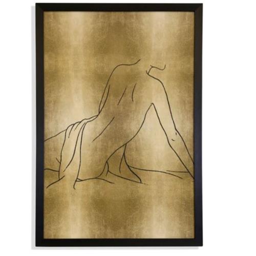 Female Figure Framed Print - Laying