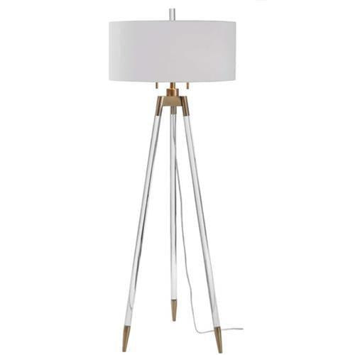 Gold Acrylic Floor Lamp