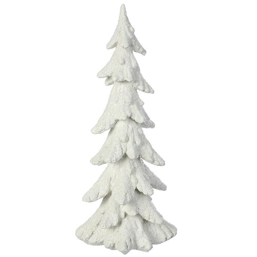 Tree - White Stone Powder, 18" H