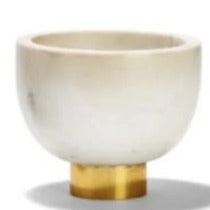 Marble Bowl with Gold Base