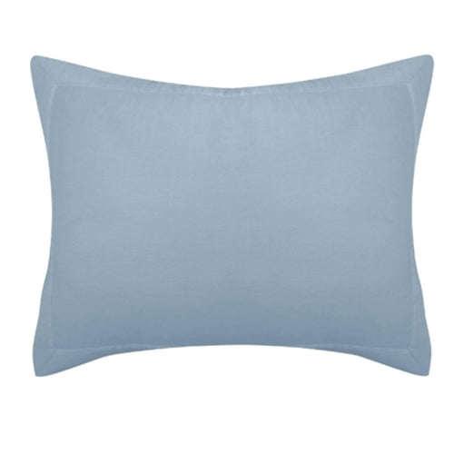 Light Blue Linen King Sham