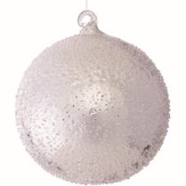 Ice Bead Glass Ball Ornament