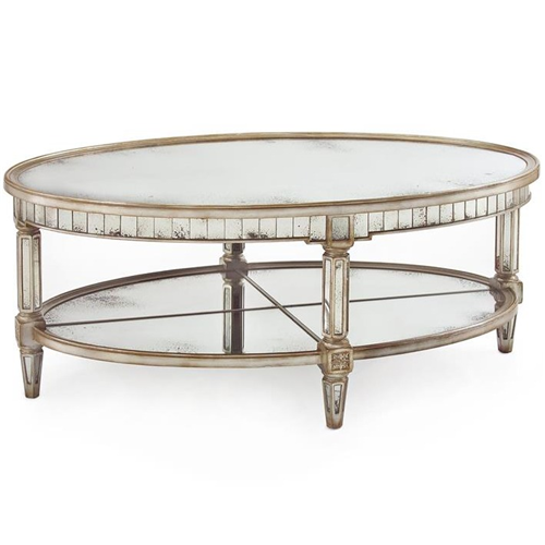 Antique Mirror Cocktail Table