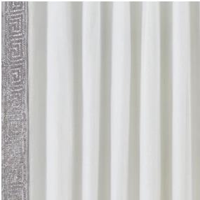 Greek Key Beaded Drapery Panel - 120"