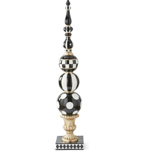 Black and Gold Finial - 72" H