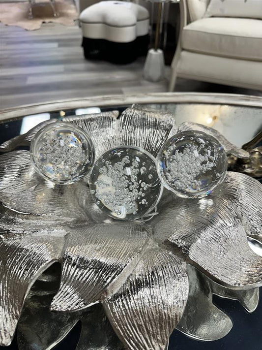 Crystal Ball With Bubbles, 2 Size Options