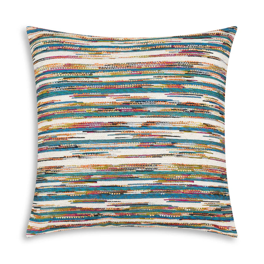 Multi-Colored Textured Throw Pillow - 22" x 22"