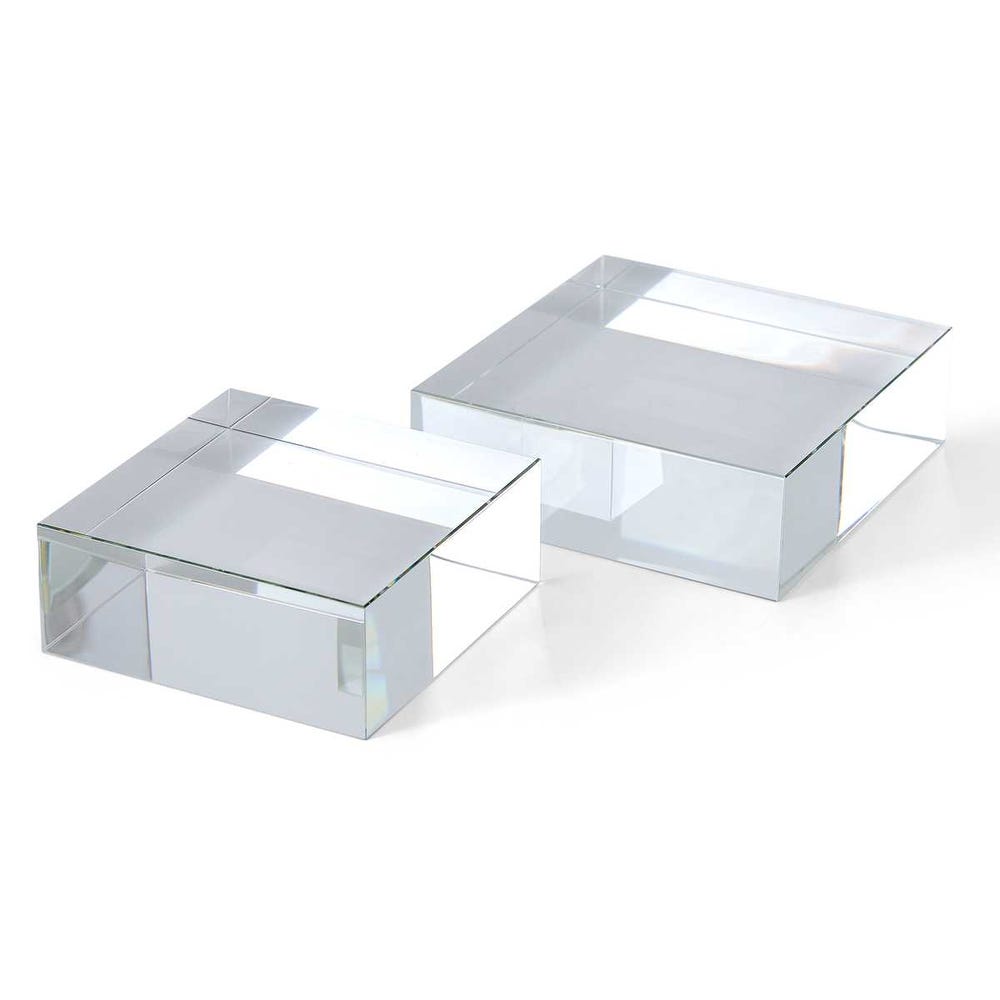 Square Crystal Riser, 2 Sizes