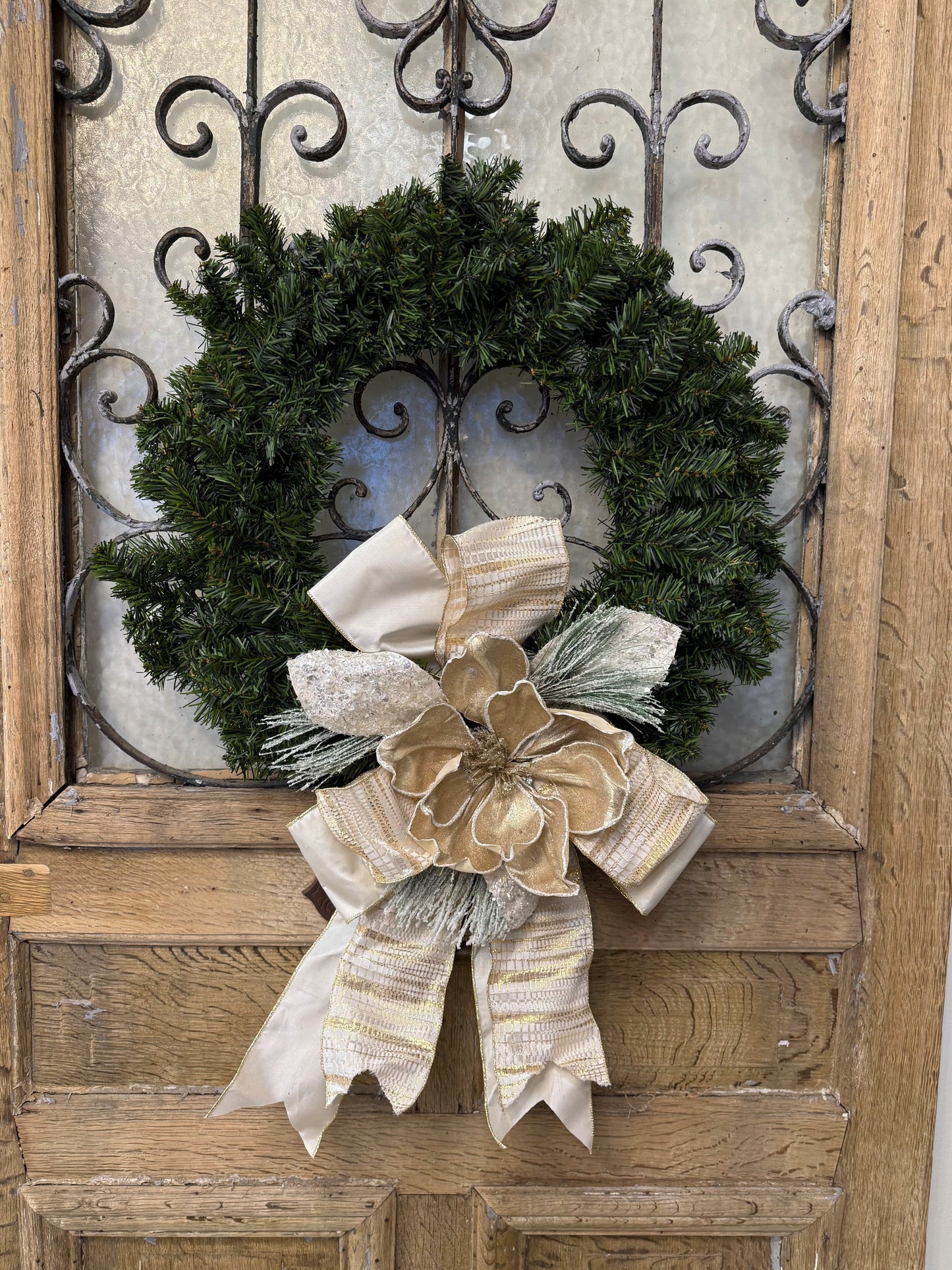 Custom - Gold Magnolia Wreath