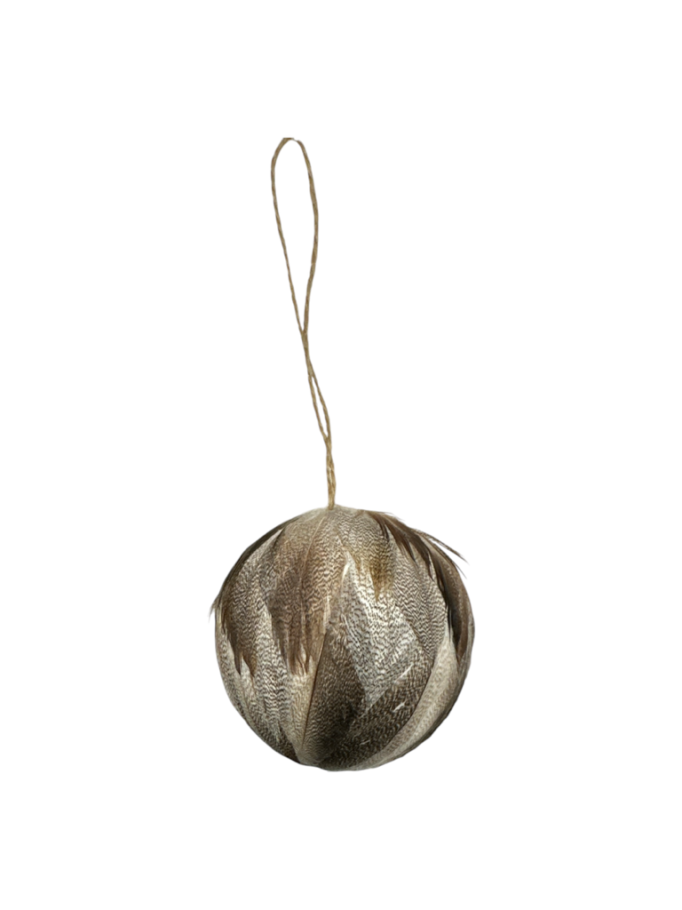 Feather Ball Ornament