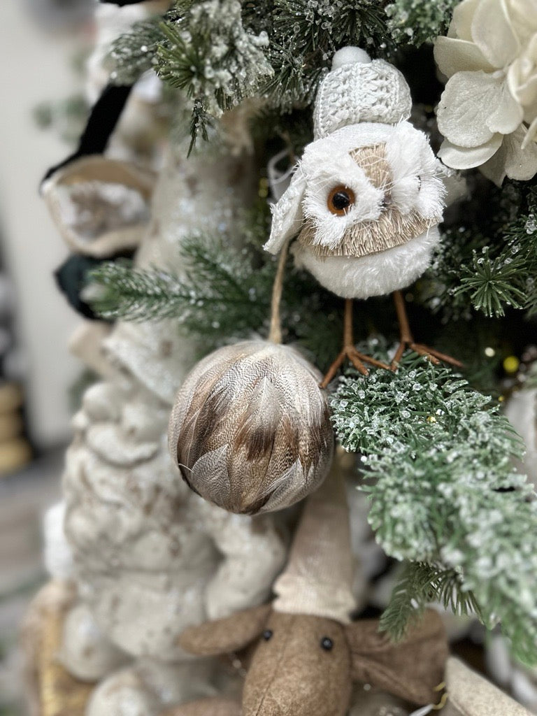 Feather Ball Ornament