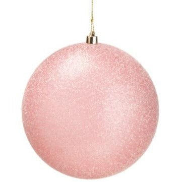 Glittered Plastic Ball Ornament