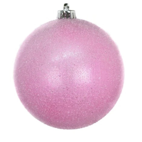 Sugar Frosted VP Ball Ornament - Hot Pink