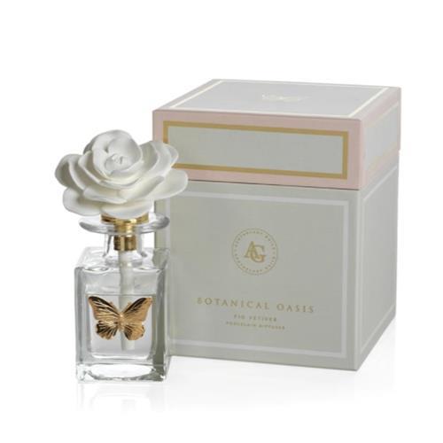 Porcelain Botanical Diffuser w/ Butterfly - Fig Vetiver