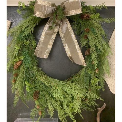 Custom - Cedar and Pinecone Wreath