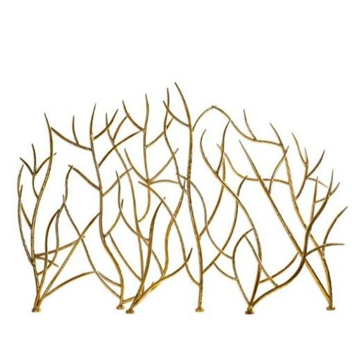 Gold Branch Fireplace Screen