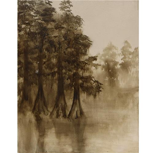 Original Brown Sepia Swamp Four - 16" x 20"