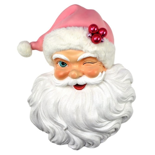 Wall Decor - Resin Santa Head