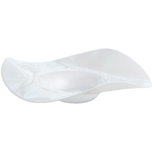 White Wavy Edge Bowl