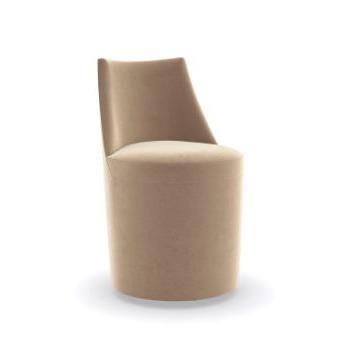 Taupe Velvet Dining Chair