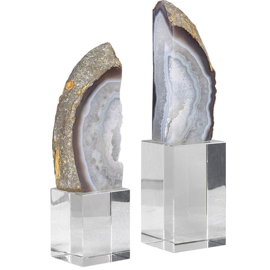 Agate Bookends, S/2