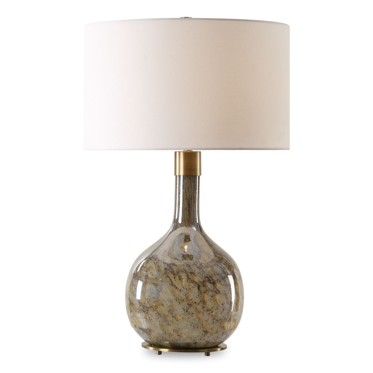 Bronze Seeded Glass Lamp