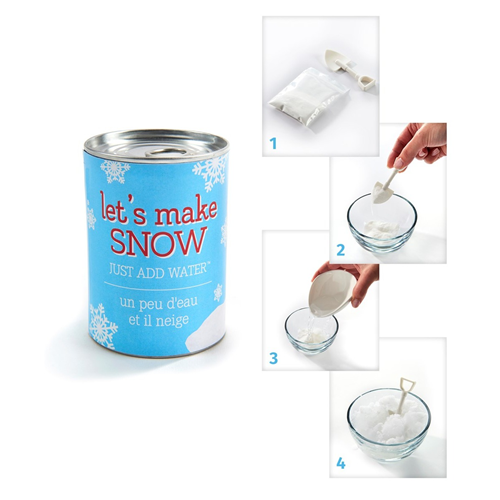 Fake Snow in Tin Can