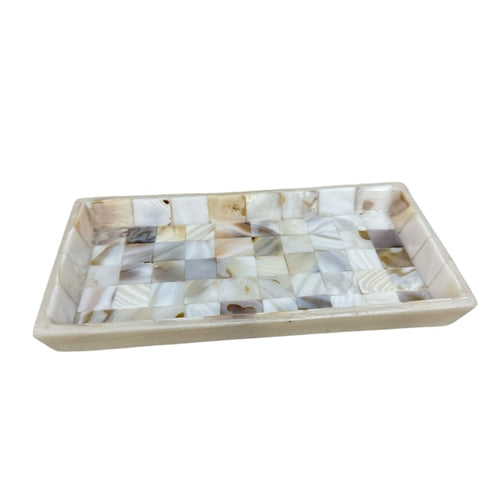 Flat Towel Tray - Capiz Shell