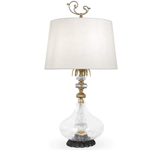 Crystal Brass Table Lamp