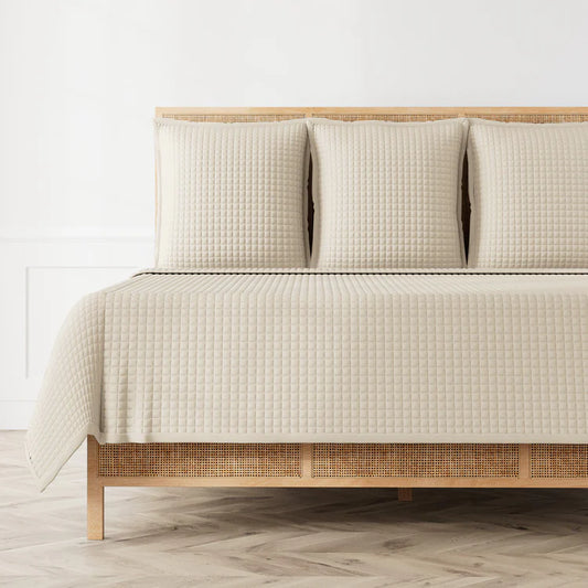 Pumice Quilted Coverlet - King