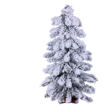 Flocked Winter Alpine Tree - 2'Hx12"D