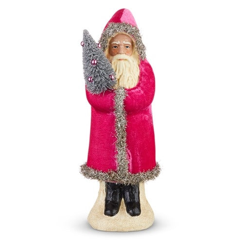 Santa Figurine - Pink Coat Belsnickle