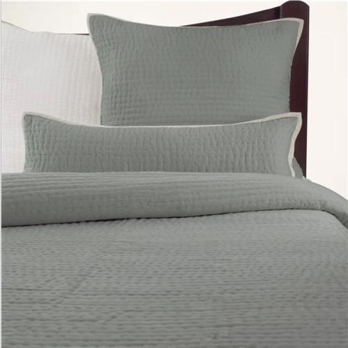 Grey Velvet Coverlet - King