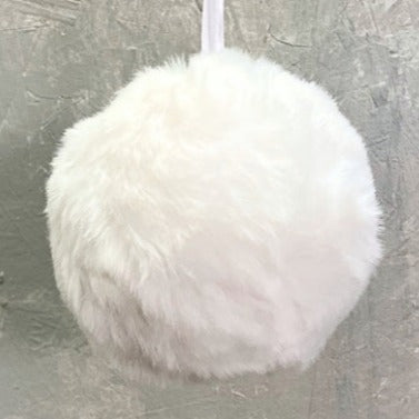 Elegant Artificial Fur Ball Ornament