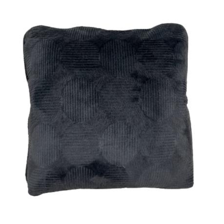 Black Velvet Circles Pillow