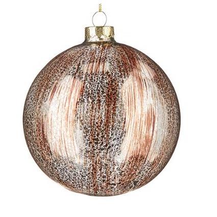 Bronze Mercury Glass Ball Ornament