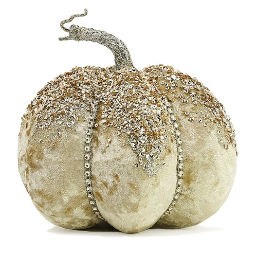 Pumpkin - Gold Velvet/Glitter, Small