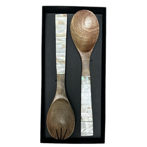 Mother of Pearl Servers in Gift Box, Set of 2